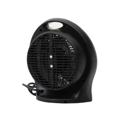 Aeroterma neagra cu 2 nivele de putere 1000/2000w, termostat reglabil / ZLN 6172