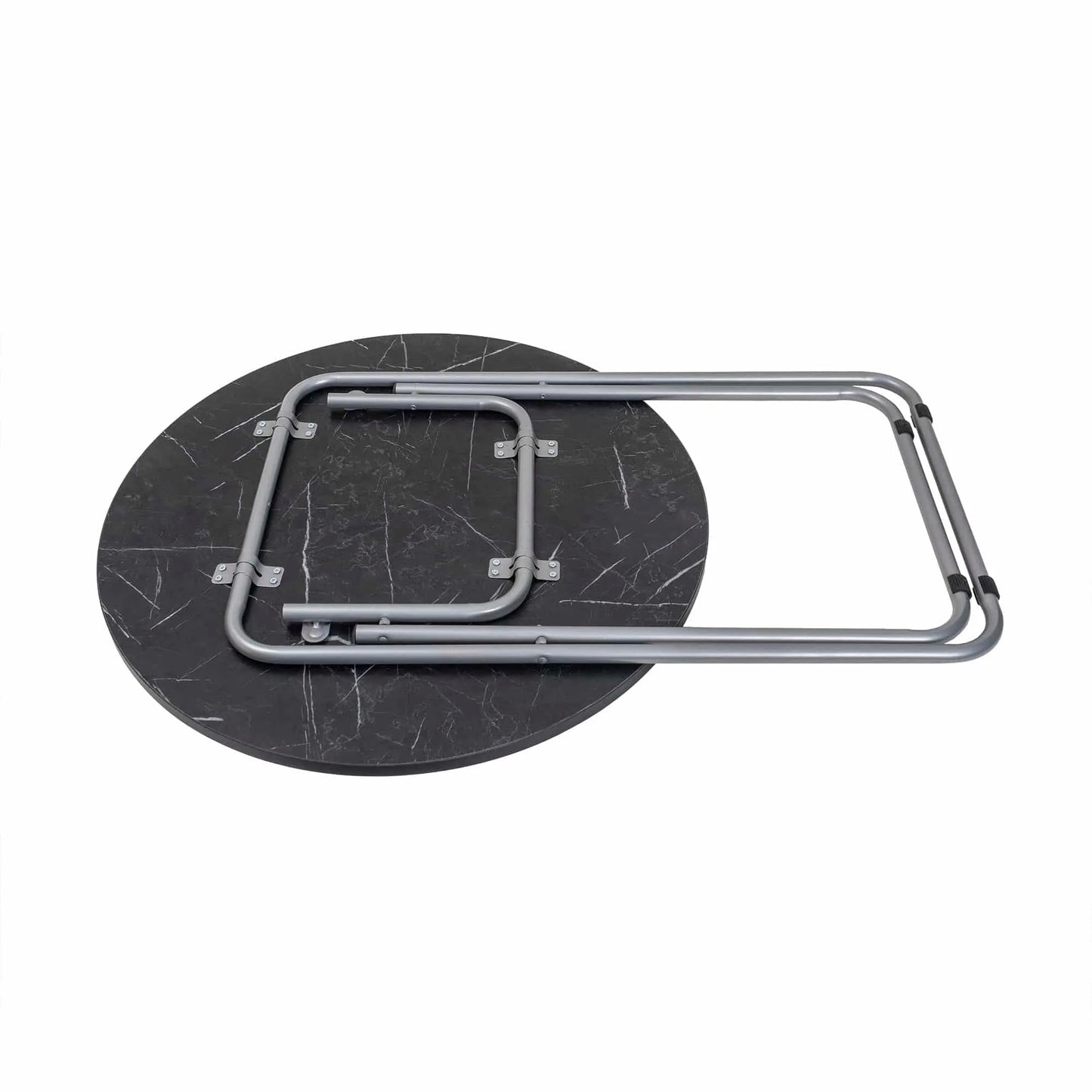 Masa plianta rotunda cu blat mdf, dimensiuni 70x70cm, negru/ ZLN 6937