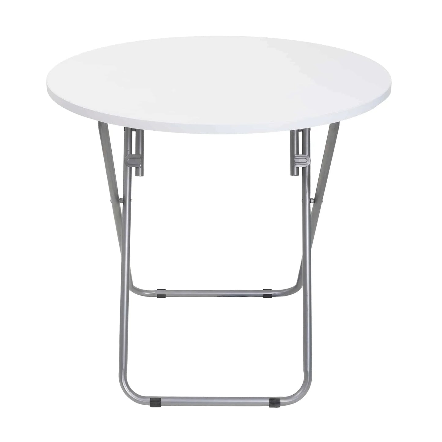Masa plianta rotunda cu blat mdf, dimensiuni 70x70cm, alb / ZLN 6944
