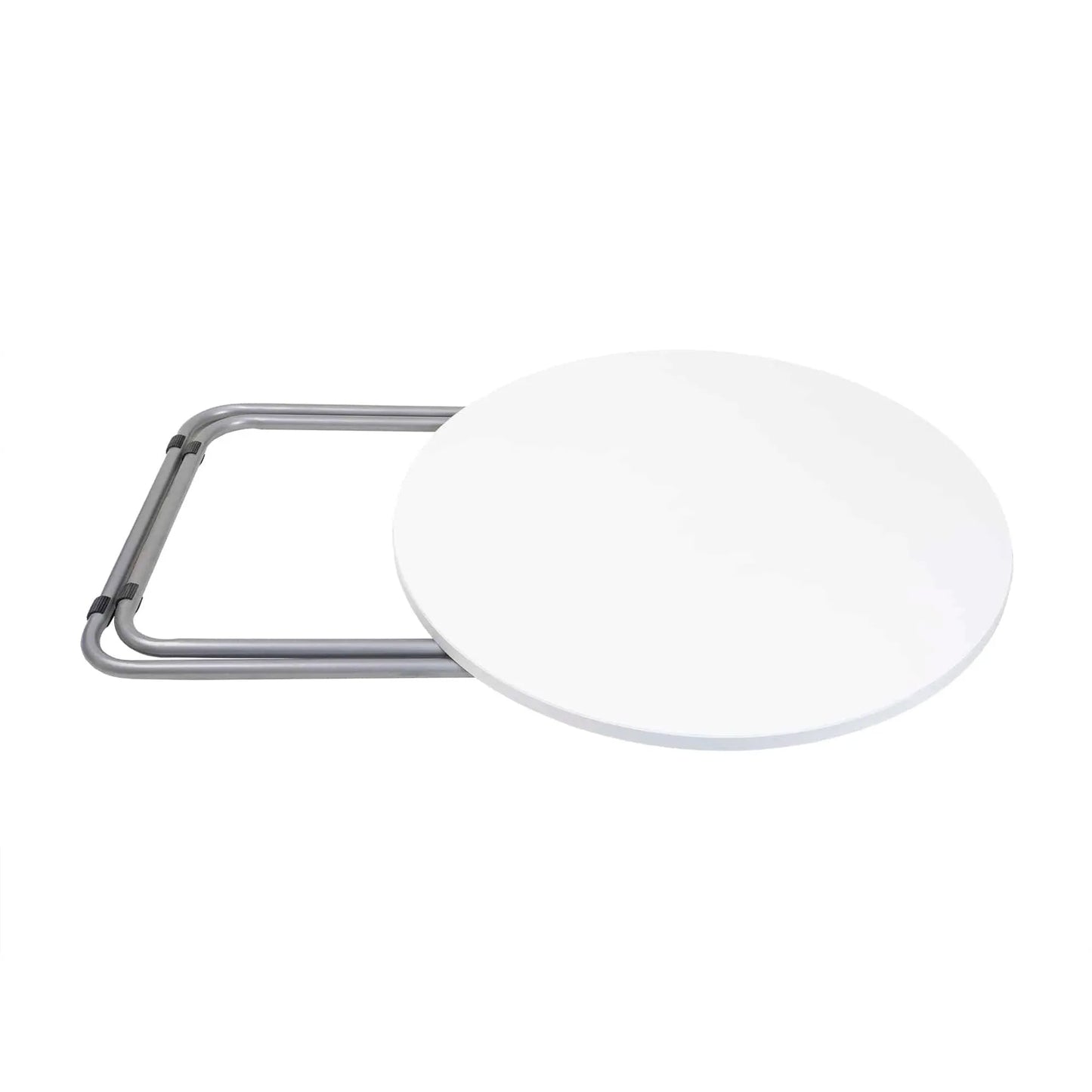 Masa plianta rotunda cu blat mdf, dimensiuni 70x70cm, alb (ZLN 6944) plus 2 x scaun bucatarie pliant (DSY 1115) / ZLN 6944_2S