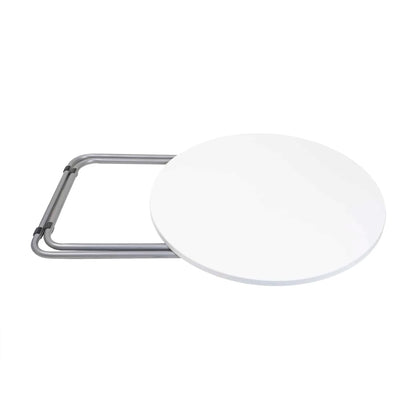 Masa plianta rotunda cu blat mdf, dimensiuni 70x70cm, alb (ZLN 6944) plus 2 x scaun bucatarie pliant (DSY 1115) / ZLN 6944_2S