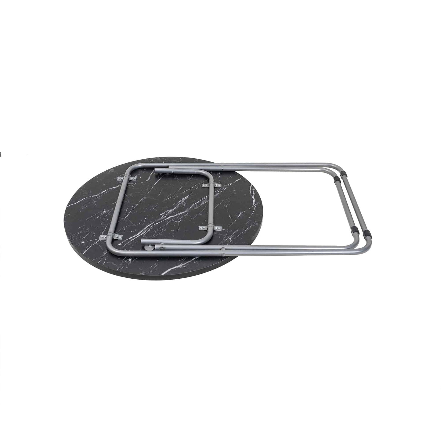 Masa plianta rotunda cu blat mdf, dimensiuni 60x65cm, negru / ZLN 6951