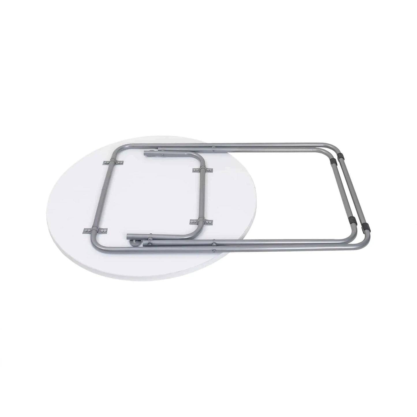 Masa plianta rotunda cu blat mdf, dimensiuni 60x65cm, alb / ZLN 6968