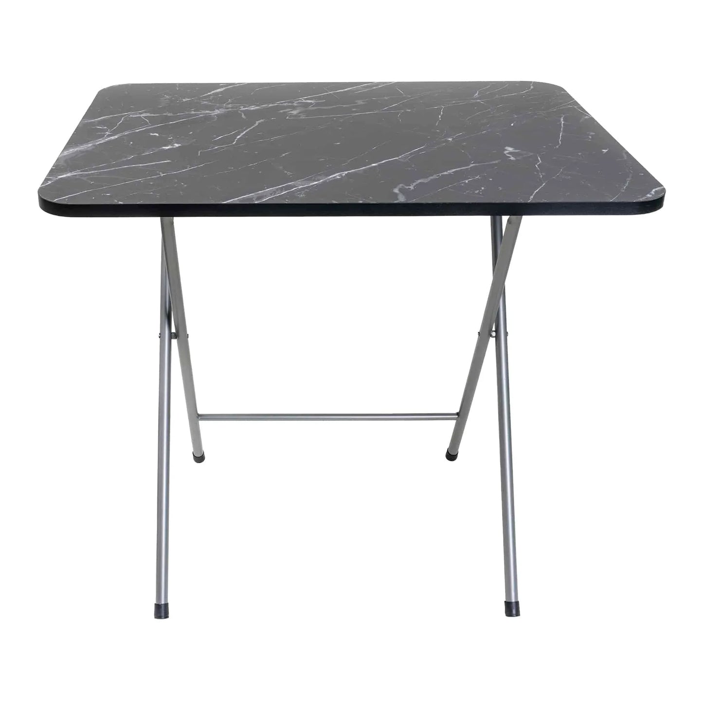 Masa plianta cu blat mdf, dimensiuni 60x80x70cm, negru (ZLN 6975) plus 4 x scaun bucatarie pliant (DSY 1115) / ZLN 6975_4S