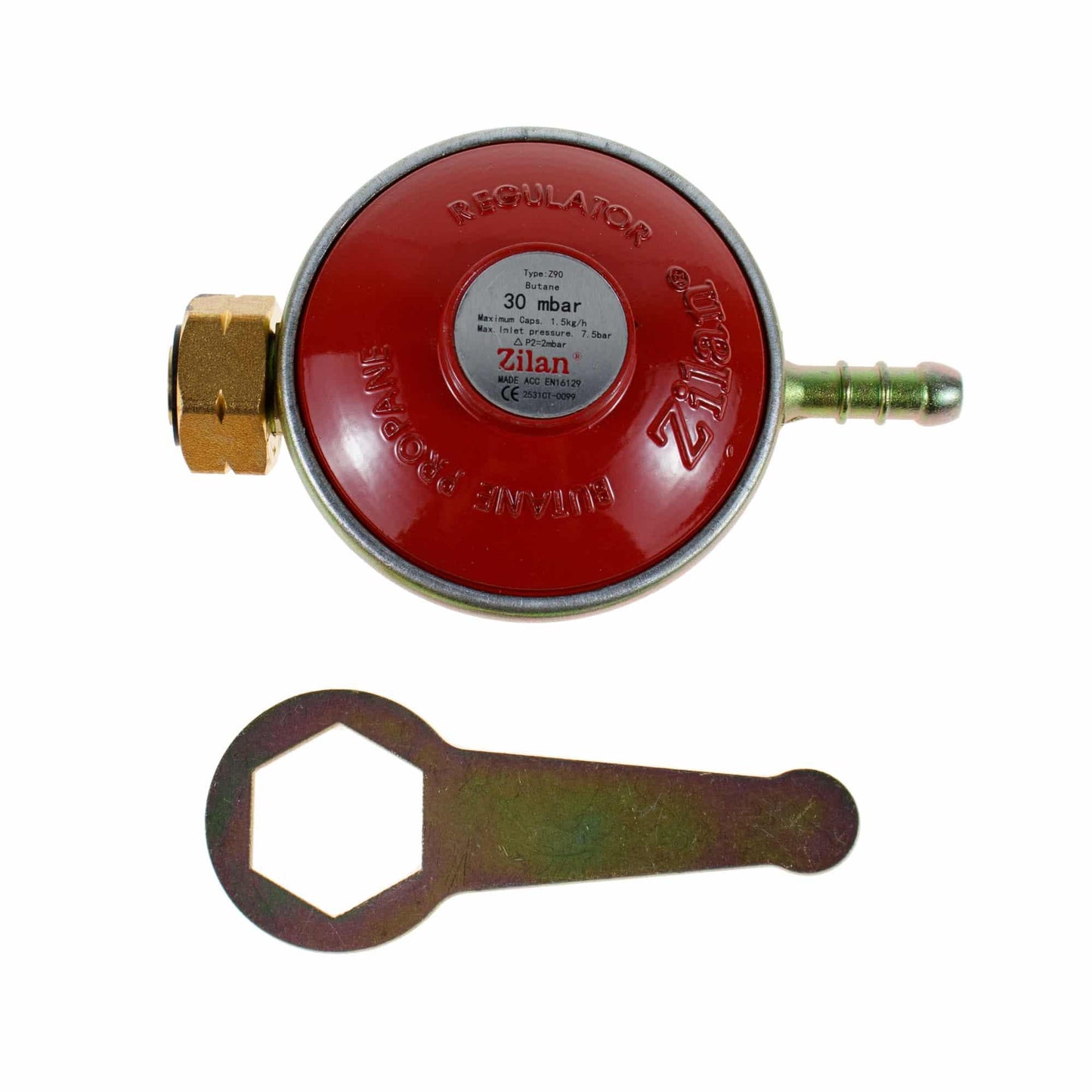 Pachet aragaz 2 ochiuri, 51×28 cm plus (ceas pentru butelie, 2 m furtun pentru gaz, 3 coliere pentru furtun, aprinzator) alb / ZLN 7129_1