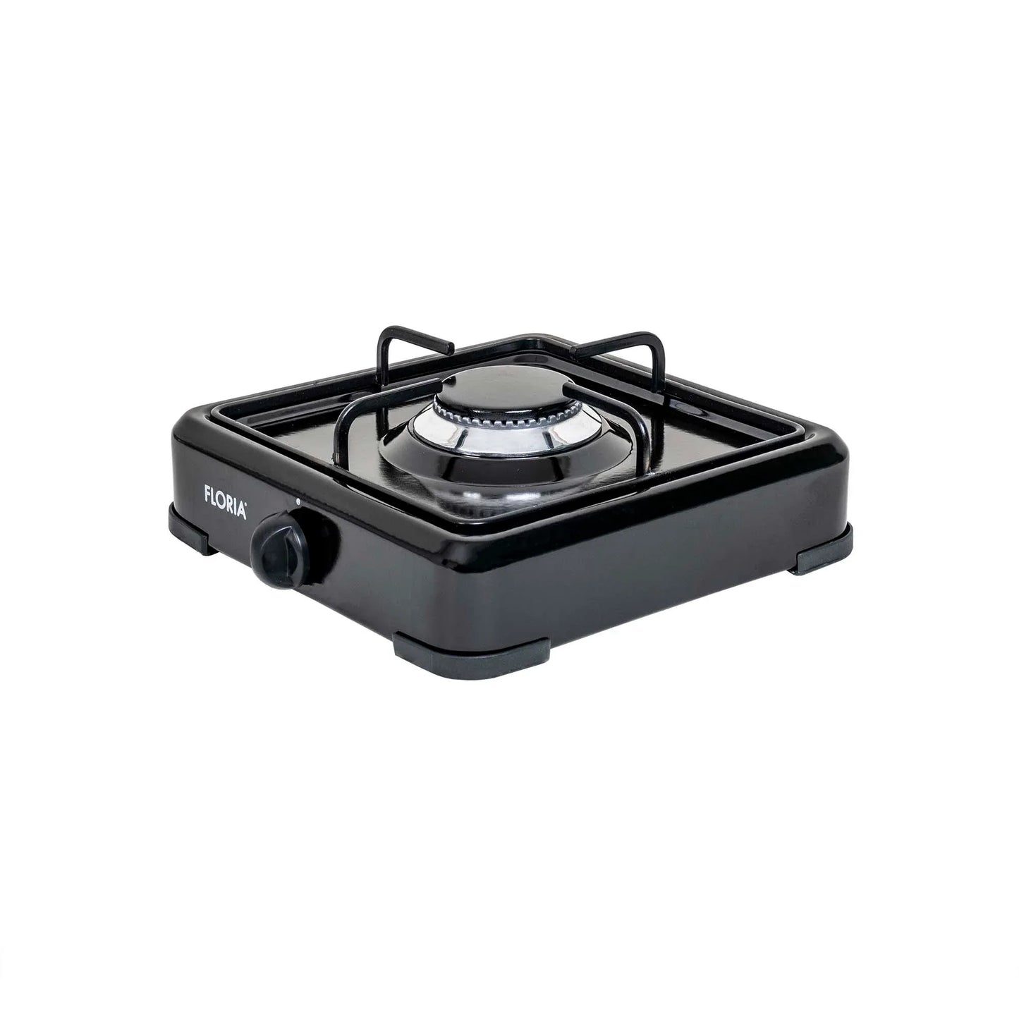 Pachet aragaz 1 ochi, 28×28 cm plus (ceas pentru butelie, 2 m furtun pentru gaz, 3 coliere pentru furtun, aprinzator) negru / ZLN 7118_1