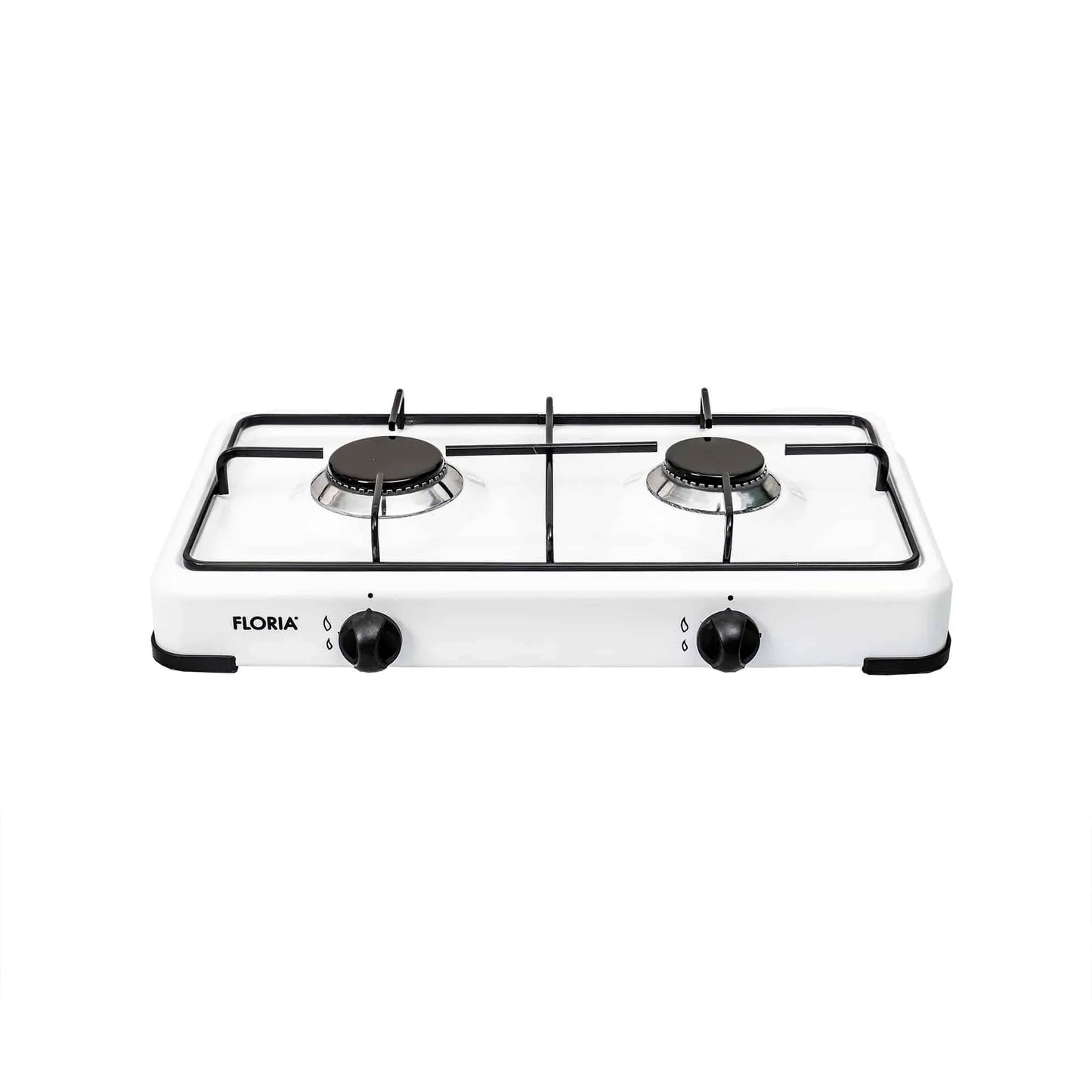 Aragaz Floria cu 2 ochiuri, alimentare butelie, alb / ZLN 7129