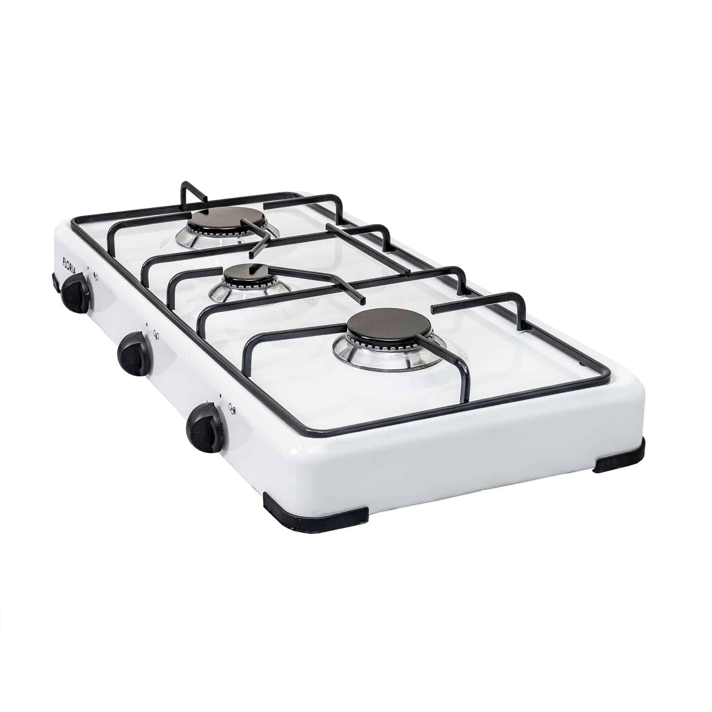 Pachet aragaz 3 ochiuri, 62×30 cm plus (ceas pentru butelie, 2 m furtun pentru gaz, 3 coliere pentru furtun, aprinzator) alb / ZLN 7139_1