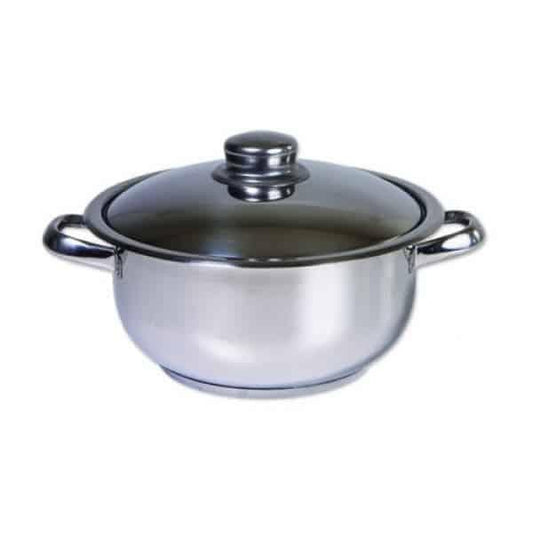 Oala cu capac, capacitate 12 litri, diametru 30 cm, din inox / ZLN 7284