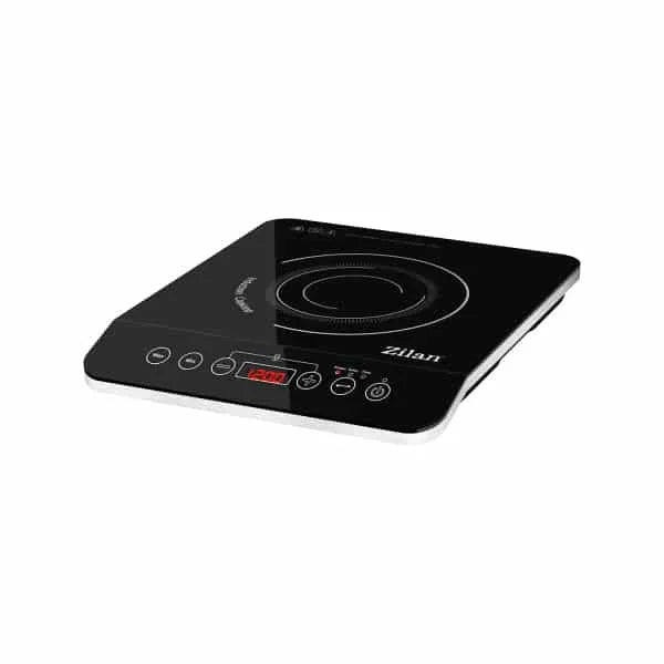 Plita cu inductie, Zilan putere 2000W, geam din cristal negru, oprire automata / ZLN 8078