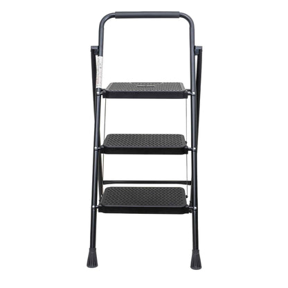 Scara metalica cu 3 trepte late, pliabila negru Z-TOOLS / ZTS 8087
