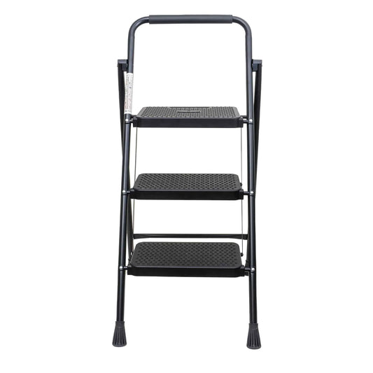 Scara metalica cu 3 trepte late, pliabila negru Z-TOOLS / ZTS 8087