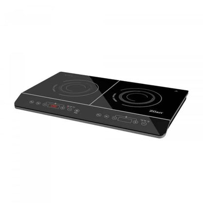 Plita cu inductie, Zilan, doua ochiuri putere 3500W, geam din cristal negru, oprire automata / ZLN 8088