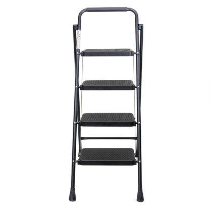 Scara metalica cu 4 trepte late, pliabila negru Z-TOOLS / ZTS 8088