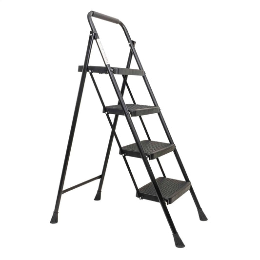 Scara metalica cu 4 trepte late, pliabila negru Z-TOOLS / ZTS 8088