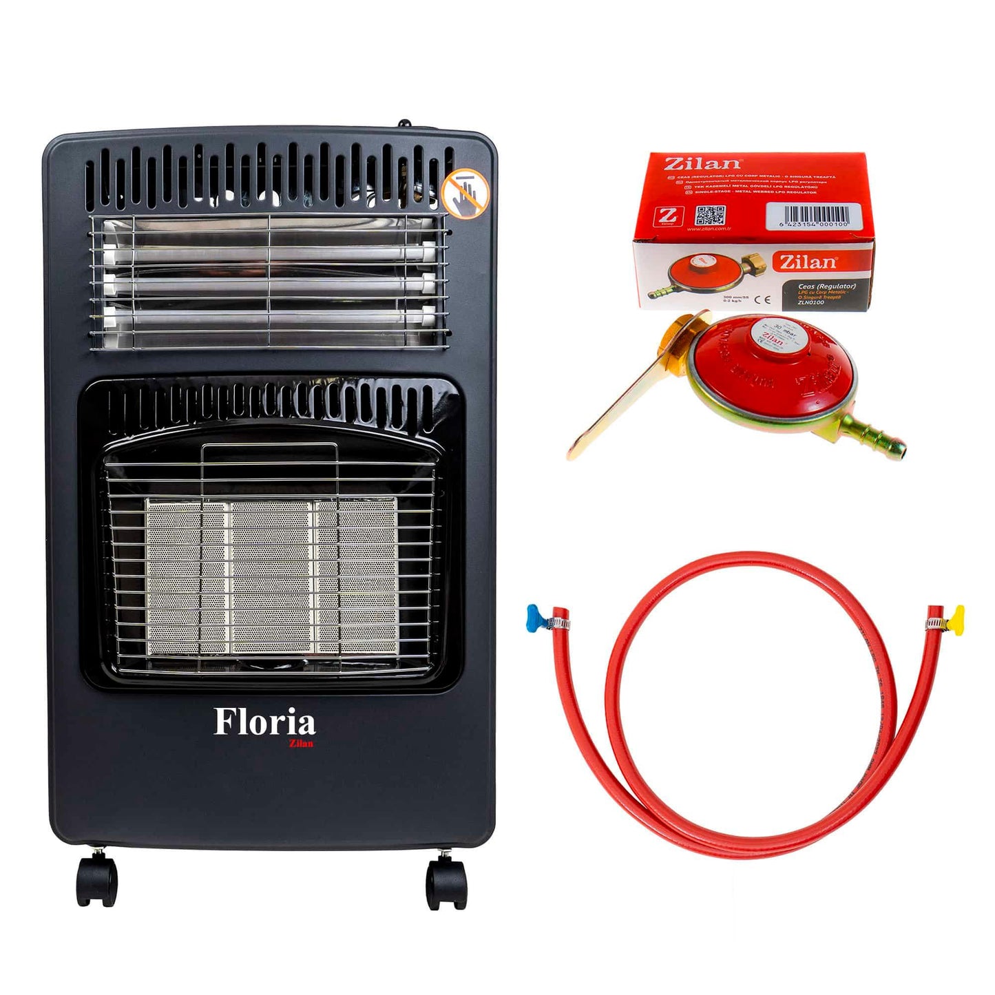 Soba mobila pe gaz GPL si electrica, aprindere piezo-electrica, demontabila, bonus kit de alimentare / ZLN 8465D_1