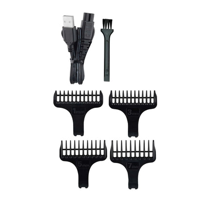 Aparat de tuns electric 5 in 1, pentru barbati reincarcabil IPX7, LED, gri / ZLN 8641