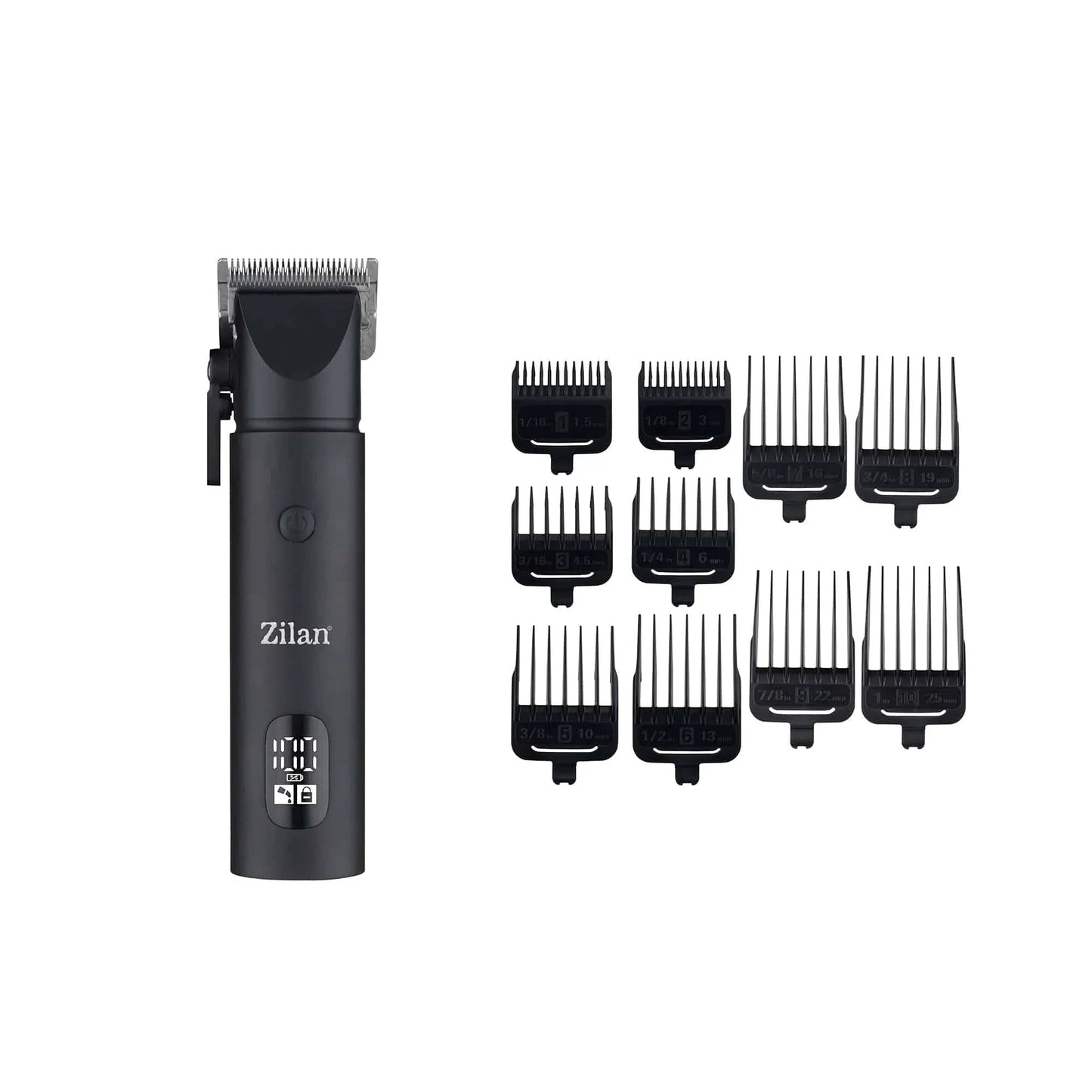 Aparat de tuns electric 11 in 1, pentru barbati reincarcabil, LED, negru / ZLN 8696