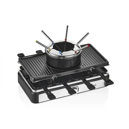 Gratar electric 3 in 1, non stick, putere 1400w, capacitate recipient 1l, elemente de inox, indicator luminos / ZLN 8856