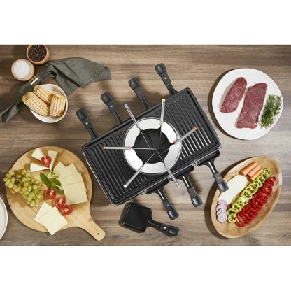 Gratar electric 3 in 1, non stick, putere 1400w, capacitate recipient 1l, elemente de inox, indicator luminos / ZLN 8856