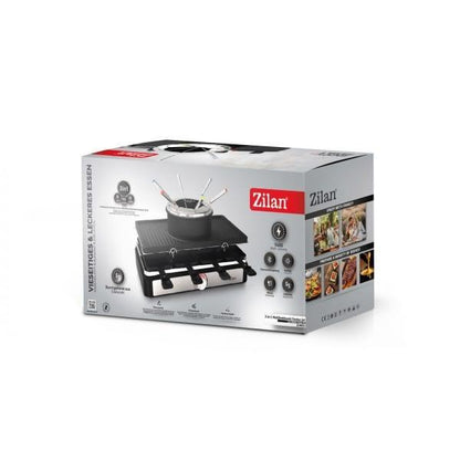 Gratar electric 3 in 1, non stick, putere 1400w, capacitate recipient 1l, elemente de inox, indicator luminos / ZLN 8856