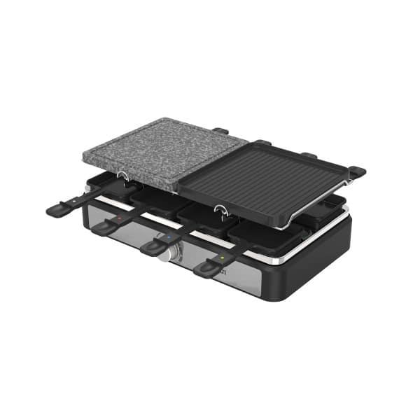 Gratar electric 2 in 1, non stick, putere 1400w, grill de piatra si grill de aluminiu / ZLN 8863