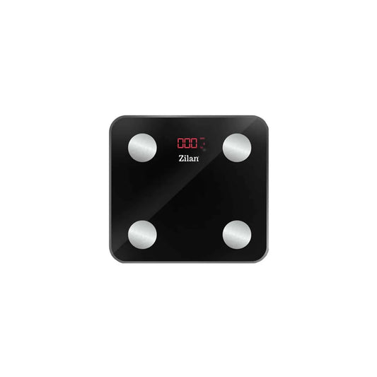 Cantar electronic de persoane, ZILAN maxim 180kg, sticla, negru / ZLN 9007