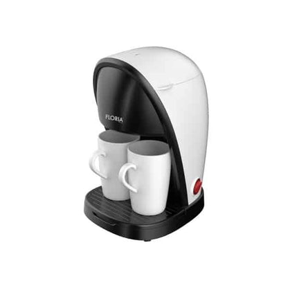 Aparat de facut cafea, putere 450W, filtru lavabil, 2 cesti incluse, cupa pentru masurat, alb/ ZLN 9298