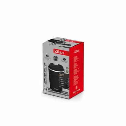 Cana de cafea, termos, interior din inox, capacitate 510ml ZILAN, negru / ZLN 9922