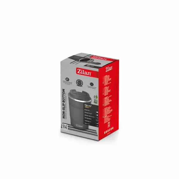 Cana de cafea, termos, interior din inox, capacitate 510ml ZILAN, gri / ZLN 9923