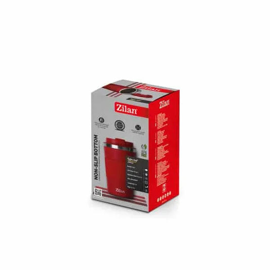 Cana de cafea, termos, interior din inox, capacitate 510ml ZILAN, rosu / ZLN 9924