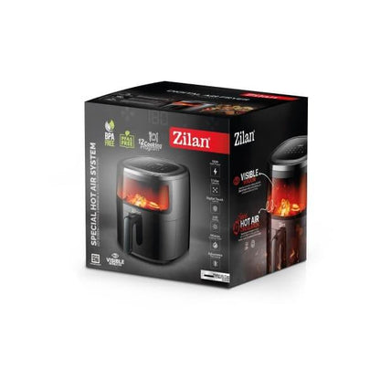 Friteuza Air Fryer ZILAN, putere 1500w, capaitate 5l, negru / ZLN 9983