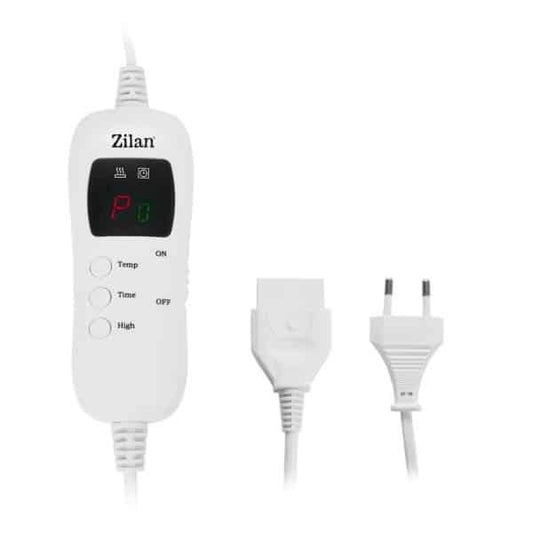 Patura electrica dubla, 180x160cm, 9 trepte de putere, gri ZILAN / ZLN0096