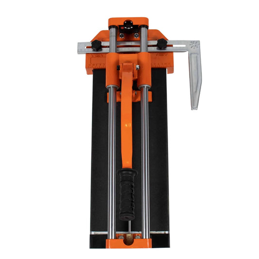 Aparat de taiat gresie si faianta, 400 x 16 mm, baza turnata, doua directii, cu rulmenti, maner armat / ZLN 0788