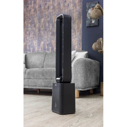 Ventilator turn, 12 trepte de viteza, putere 50W, timer 15h, negru ZILAN / ZLN1087