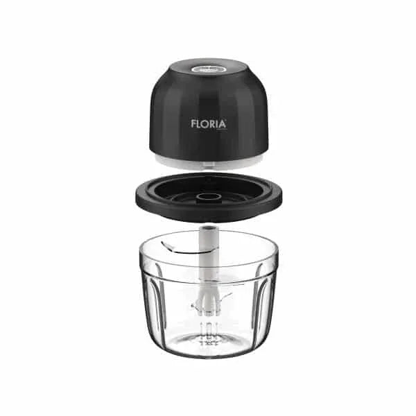 Tocator reîncărcabil pentru legume și fructe (Mini Chopper), cu o capacitate de 350 ml, baterie de 1200 mAh și putere de 5V/30W FLORIA / ZLN2655