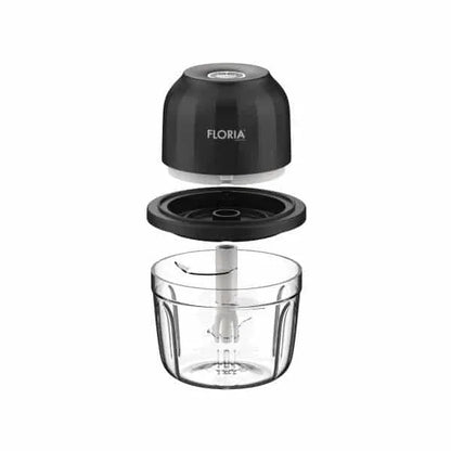 Tocator reîncărcabil pentru legume și fructe (Mini Chopper), cu o capacitate de 350 ml, baterie de 1200 mAh și putere de 5V/30W FLORIA / ZLN2655