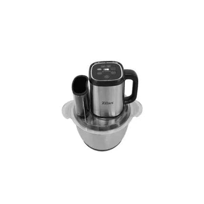 Tocator digital multifuncțional pentru legume și fructe, cu vas din inox de 3L, 4 programe, lame din titan și putere de 500W ZILAN / ZLN2757