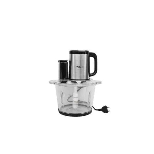 Tocator digital multifuncțional pentru legume și fructe, vas din sticlă de 3L, 4 programe presetate, lame din titan, putere 500W ZILAN / ZLN2767