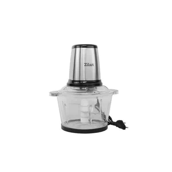 Tocator legume și fructe din inox, vas sticlă 2L, 2 viteze + Pulse, 400 W ZILAN / ZLN3898