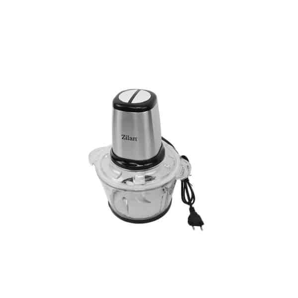 Tocator legume și fructe din inox, vas sticlă 2L, 2 viteze + Pulse, 400 W ZILAN / ZLN3898