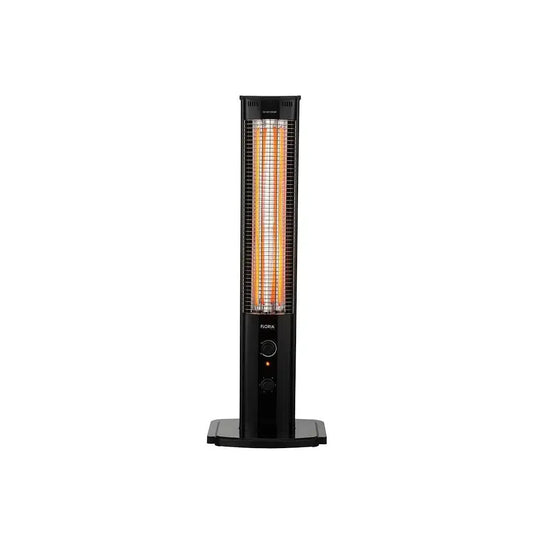 Radiator cu infrarosu vertical, 2 rezistente, putere 2000W, termostat reglabil, siguranta la rasturnare, negru FLORIA / ZLN4031