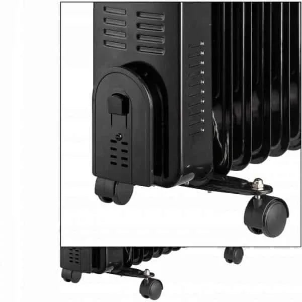 Calorifer electric cu 9 elementi, putere 2000W, termostat reglabil, indicator LED ZILAN / ZLN8416