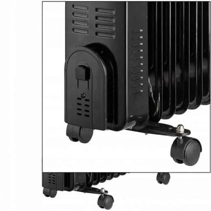 Calorifer electric cu 9 elementi, putere 2000W, termostat reglabil, indicator LED ZILAN / ZLN8416
