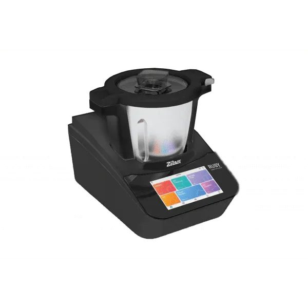 Robot de bucatarie multifunctional thermorobot, putere 1700W, capacitate 4.7L, 18 functii, aplicatie mobil, touchscreen, ZILAN RUBY / ZLN9341