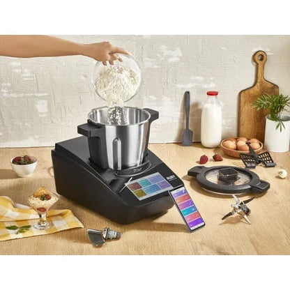 Robot de bucatarie multifunctional thermorobot, putere 1700W, capacitate 4.7L, 18 functii, aplicatie mobil, touchscreen, ZILAN RUBY / ZLN9341