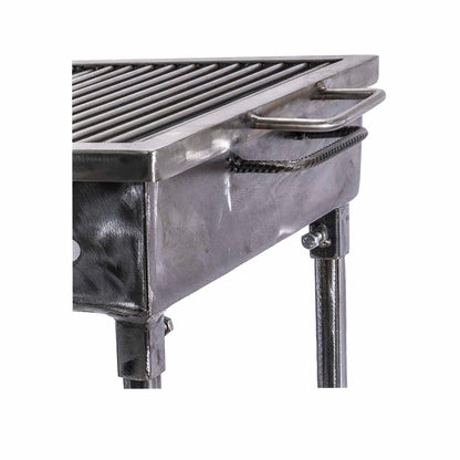 Gratar metalic pe carbuni cu sita din inox 50x35mm / ZTS 5485