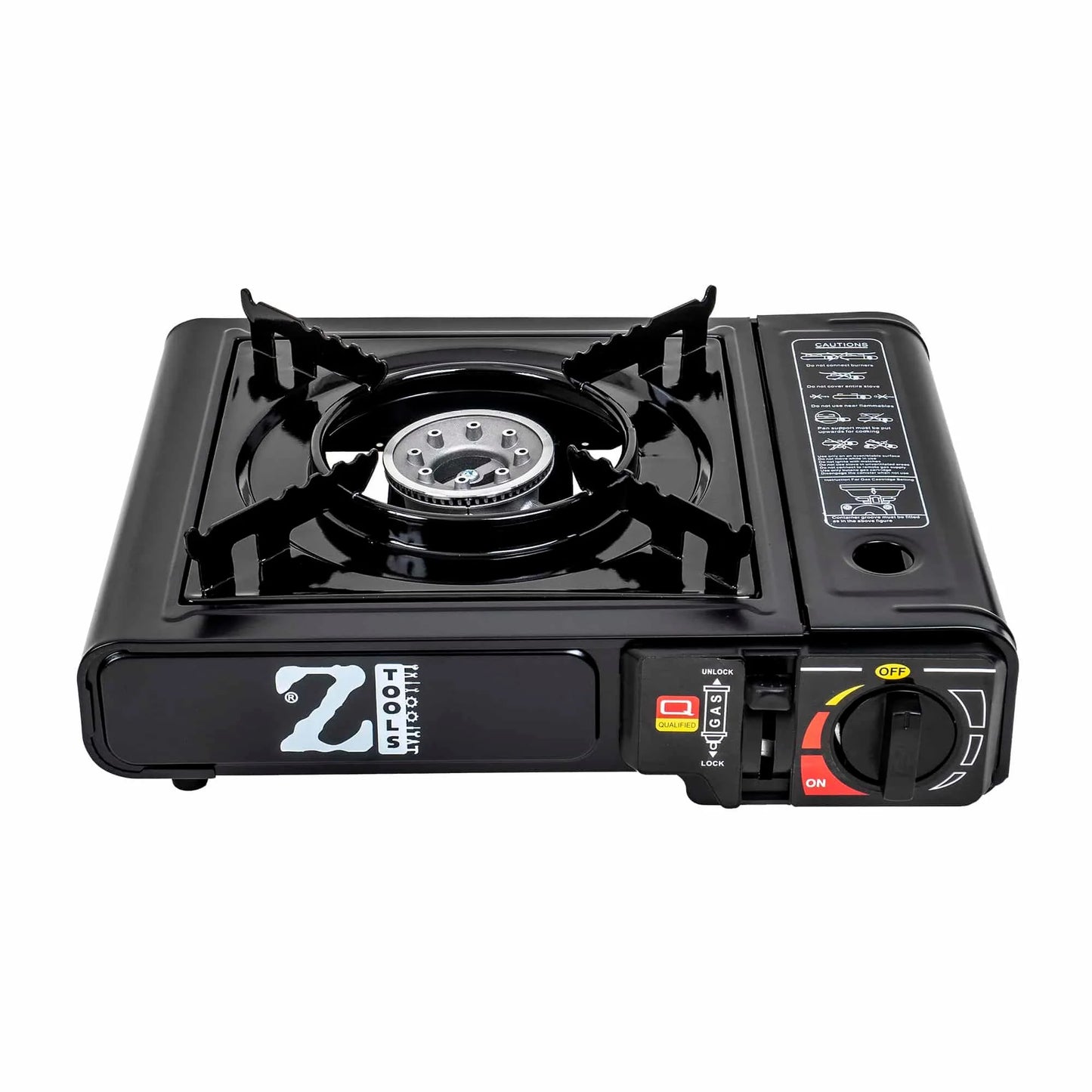 Aragaz camping, aprindere automata, dubla alimentare butelie spray sau gaz, negru AD-2 / ZTS5519