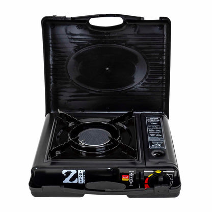 Aragaz camping, Z-TOOLS aprindere automata, dubla alimentare butelie spray sau gaz, flacara antivant / ZTS 5576