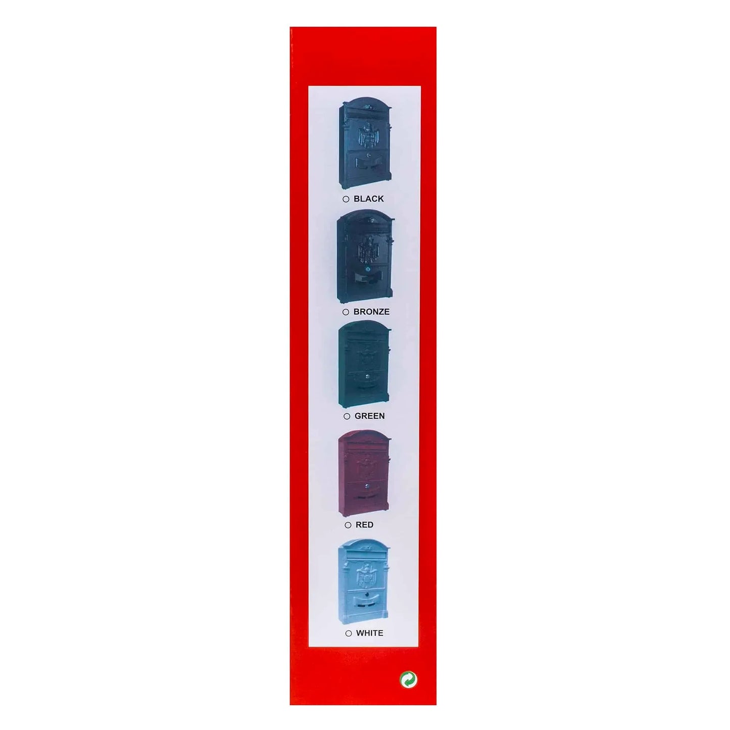 Cutie postala metalica pentru exterior, 410x260x90mm, negru / ZTS 5577_N